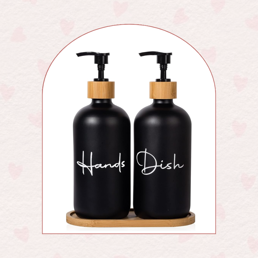 PACK D7: MINIMAL dispensadores vidrio black