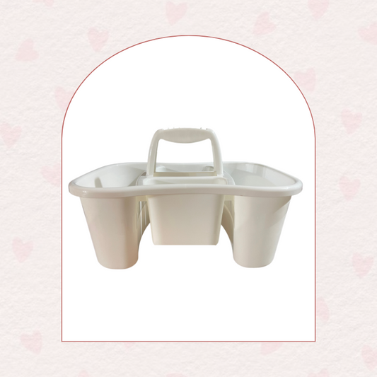 01 canasta CADDY blanca/transparente